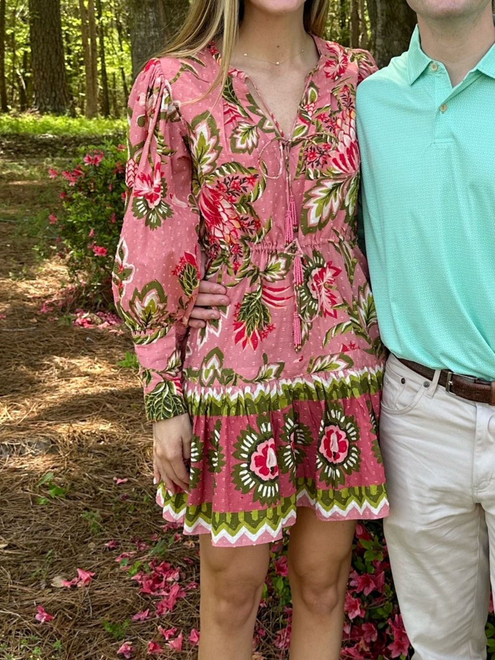 FARM Rio Pink Aura Floral Mini Dress